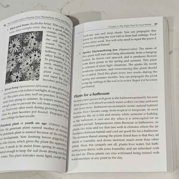 The Complete Guide to Keeping Your Houseplants Alive and Thriving Paperback Book - Picture 7 of 7